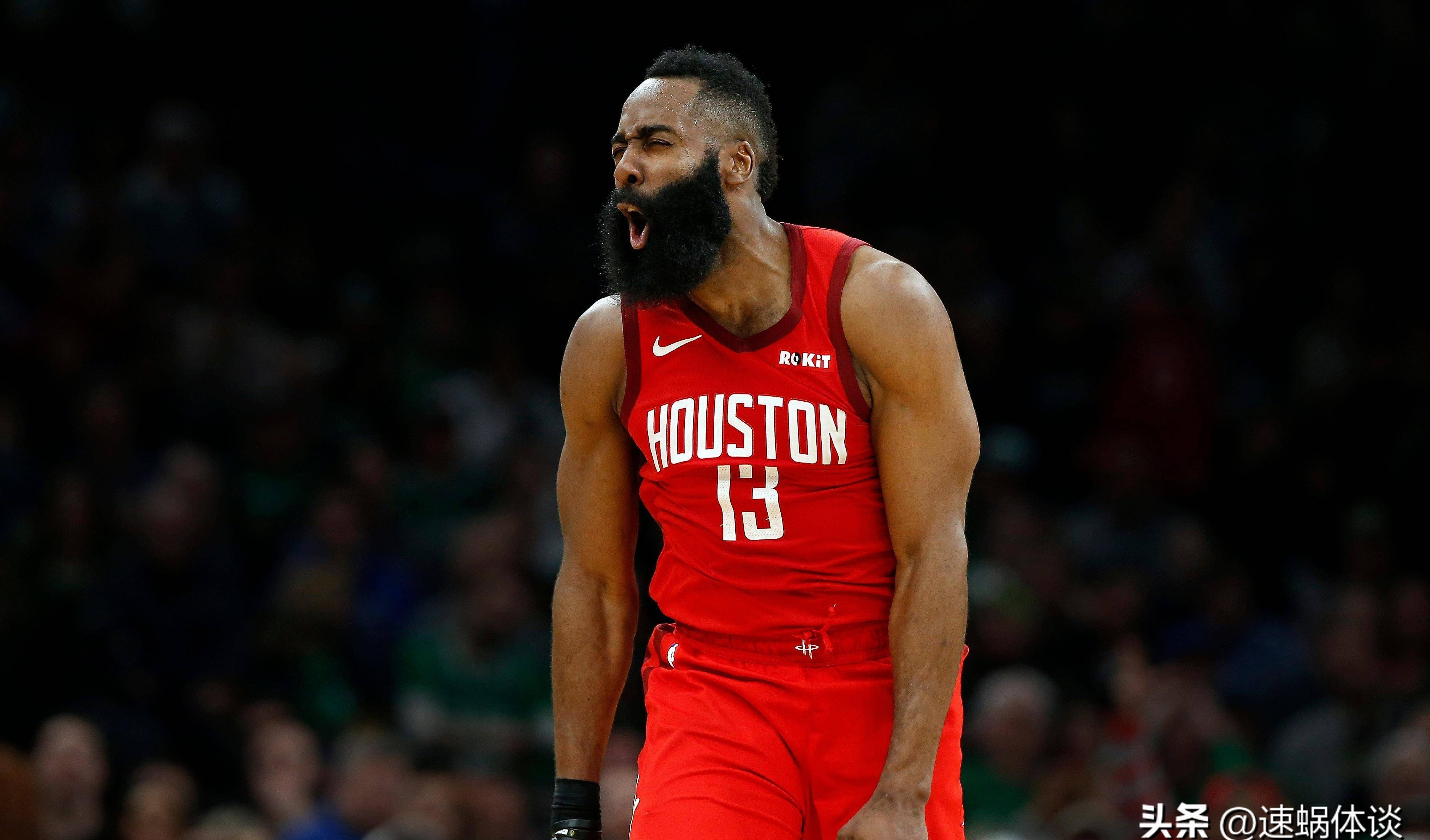经典火拼！哈登43分，火箭客场力克开拓者